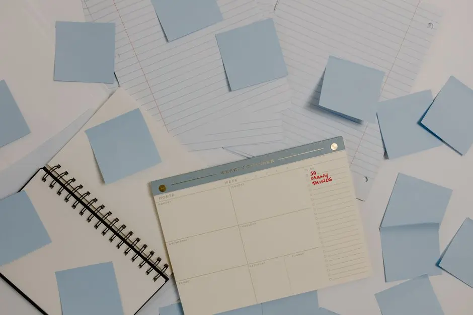 Kalender bulanan dengan catatan latihan pemula